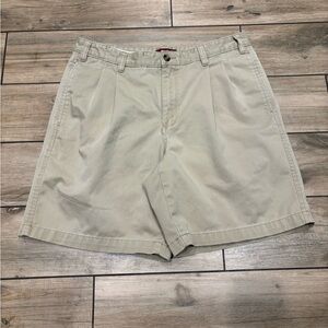 Y2K Eddie Bauer Khakis Wrinkle Resistant Shorts Size 35W 8.5 inch inseam